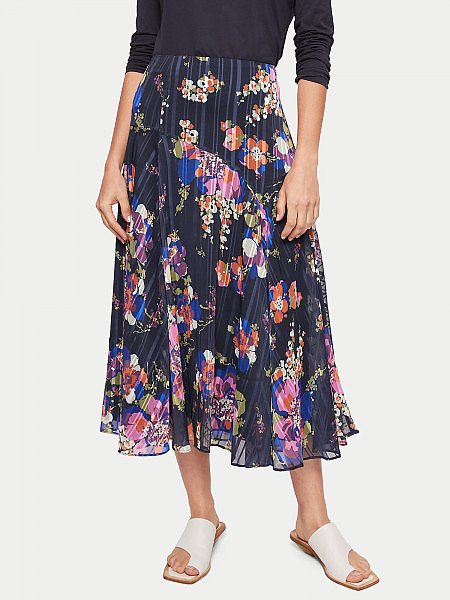 Rent or Buy Jigsaw Dandelion Floral Midi Skirt from Jigsaw