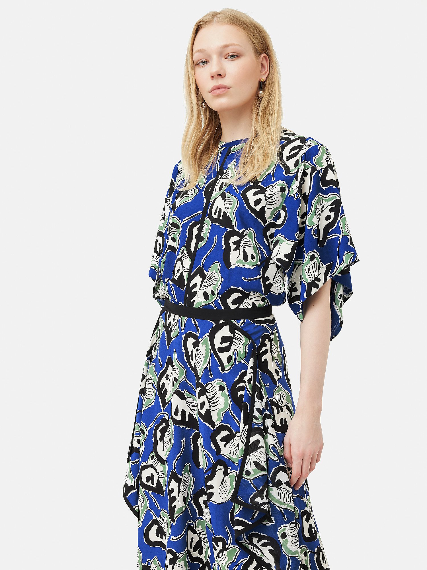 Rent or Buy Jigsaw Collagerie Fig Leaf Top Blue from Jigsaw