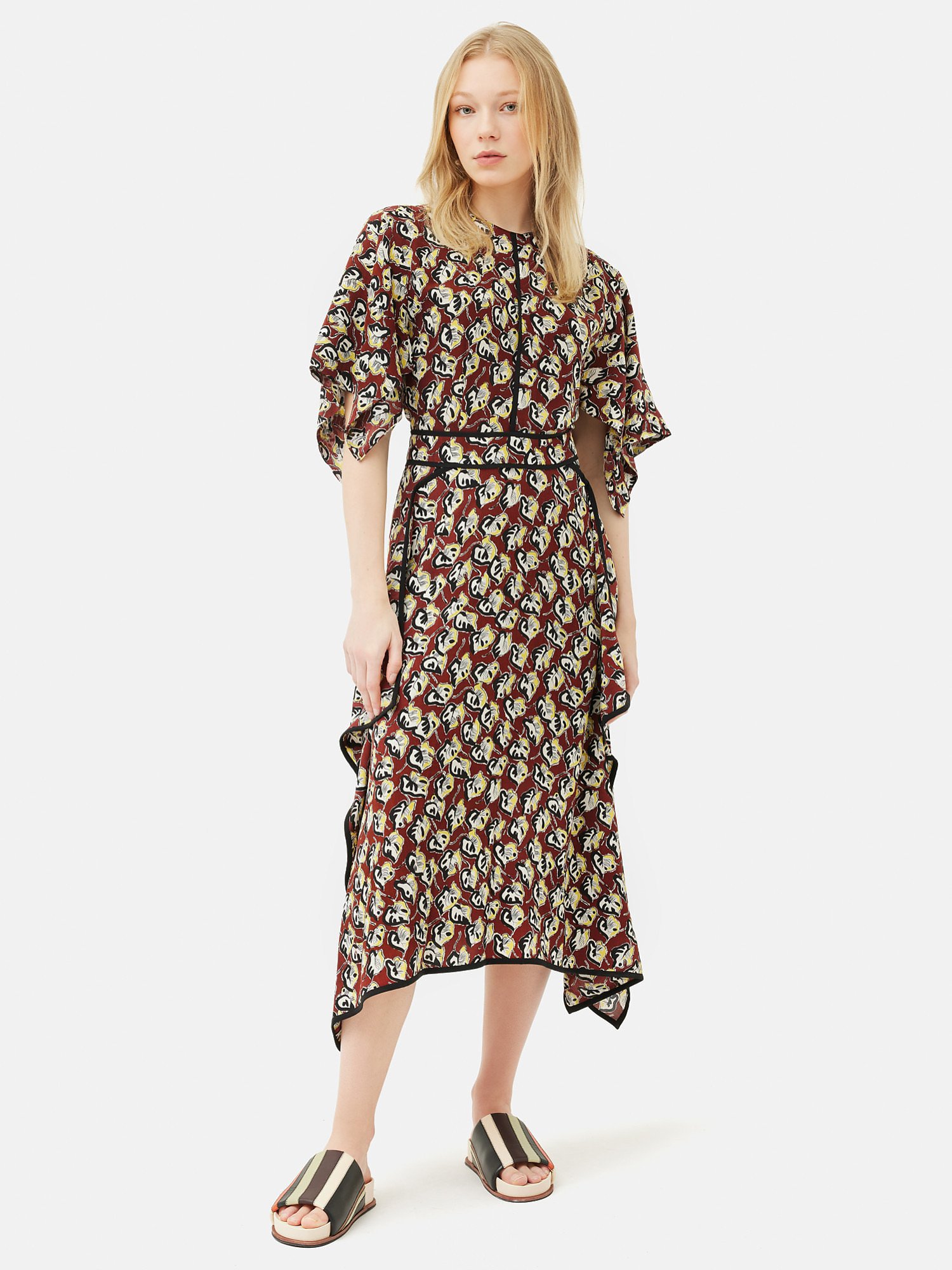 Rent or Buy Jigsaw Collagerie Fig Leaf Dress from Jigsaw